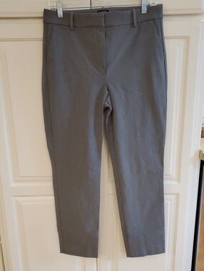 J. Crew Gray Straight-Leg Dress Pants